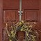 Haute Decor Adapt Adjustable Length Wreath Hanger with Removable Icon (2-Pack - Antique Brass - Fleur de lis) - 2 Over The Door Metal Wreath Hooks